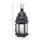 10.25" Decorative Clear Glass Moroccan Style Hanging Candle Lantern